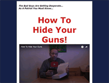 Tablet Screenshot of hideyourguns.com